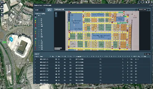 Surveyor field survey map and floorplan visualisation